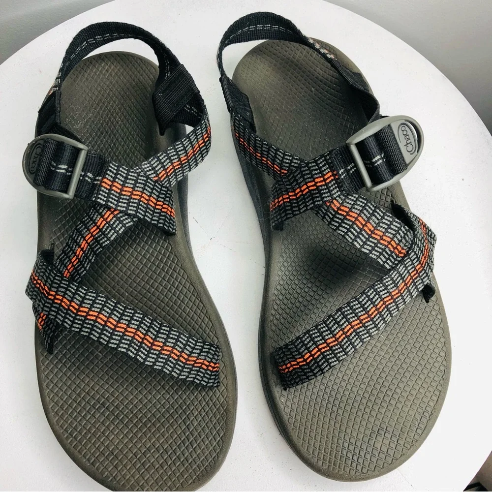 Chaco Z Cloud Traffic Orange men’s summer sandals SZ 13. RR2 - Picture 6 of 10